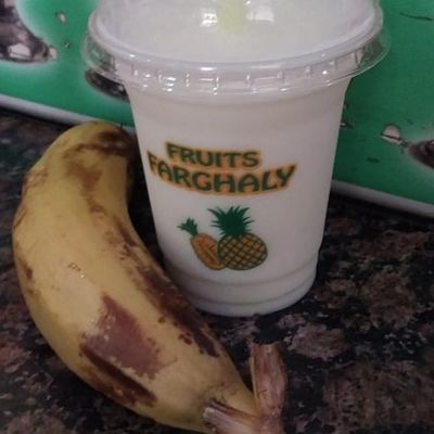 Banana With Milk Juice