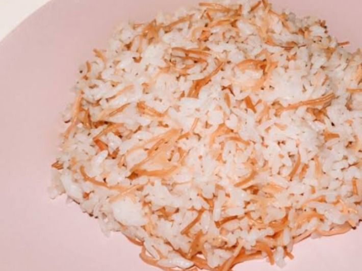 Plate Of Rice With Small Vermicelli