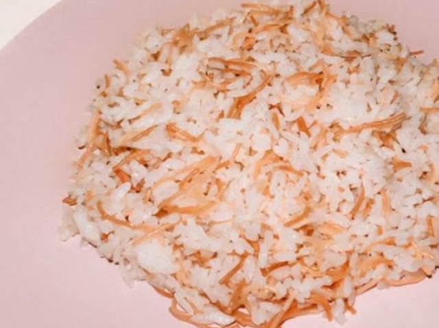 Plate Of Rice With Small Vermicelli