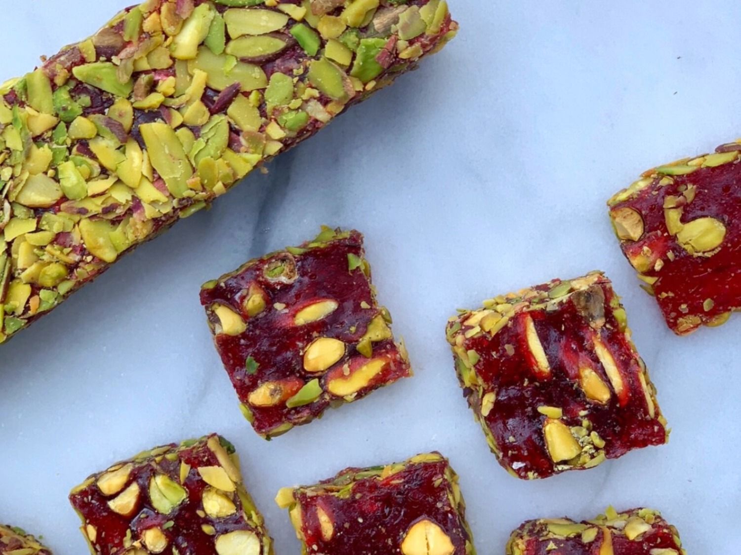 Pistachio Block Lokum With External Pistachio
