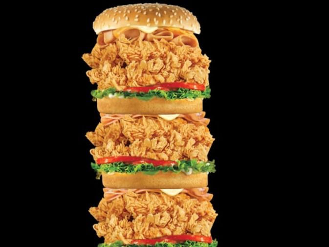 Triple Turkey Chicken Sandwich