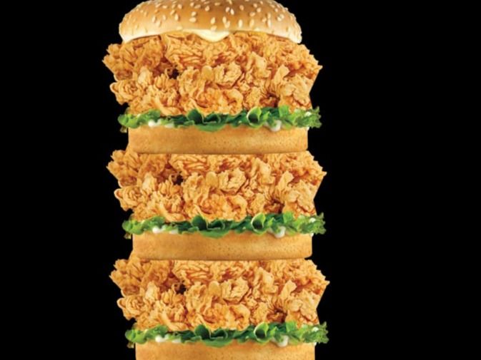 Triple Chicken Fillet Sandwich