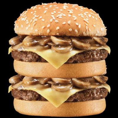 Double Mushroom Beef Burger