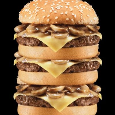 Triple Mushroom Beef Burger