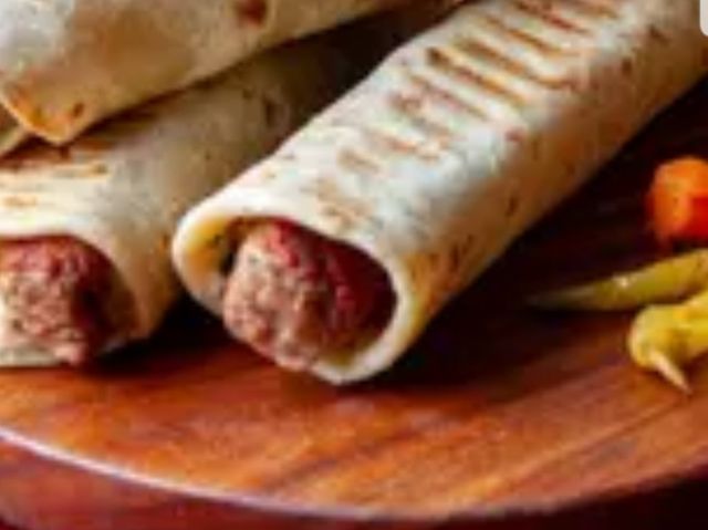 Meat Kofta Sandwich With Syrian Bread