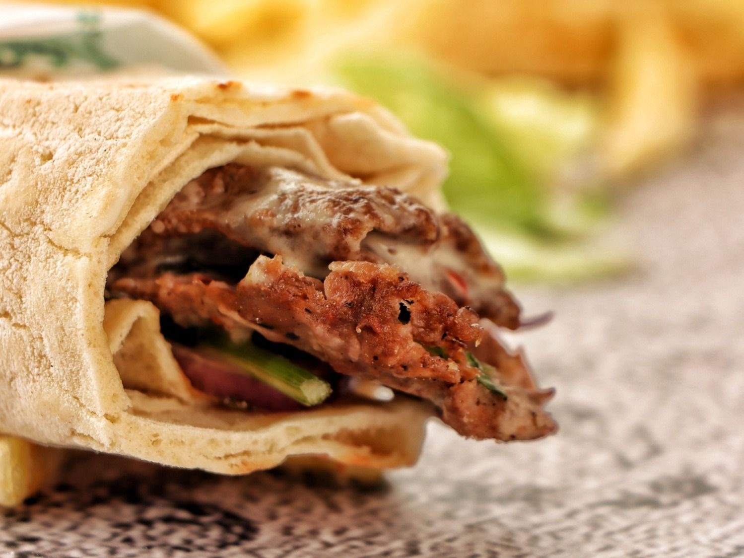 Turkish Meat Kebab Sandwich
