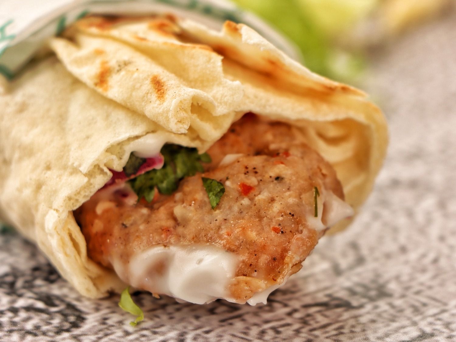 Turkish Chicken Kebab sandwich
