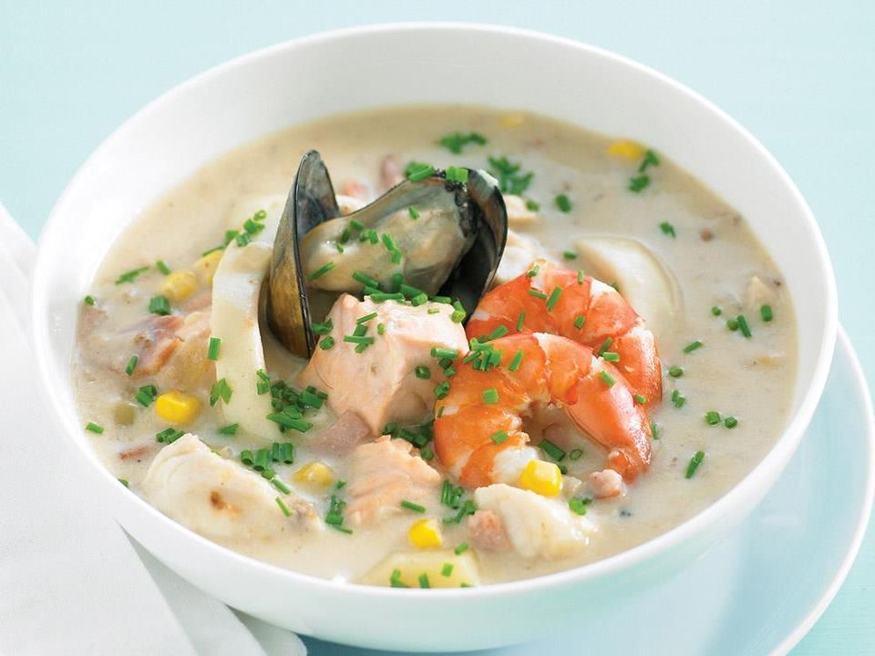 Creamy Seafood Soup Medium