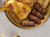 Quarter Charcoal Chicken thigh and 1/8 Grilled Kofta