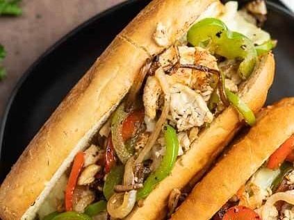 chicken philly steak sandwich 25 cm