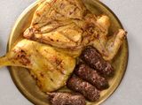 Quarter Charcoal Chicken breast and 1/8 Grilled Kofta