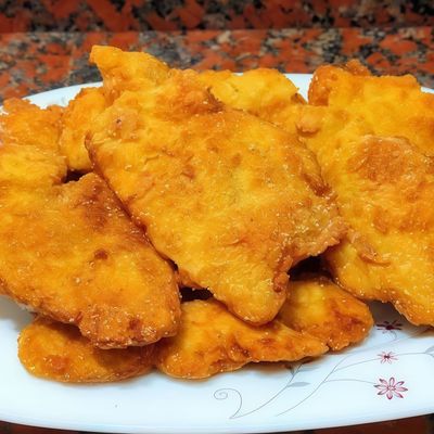 Half a kilo of fried chicken