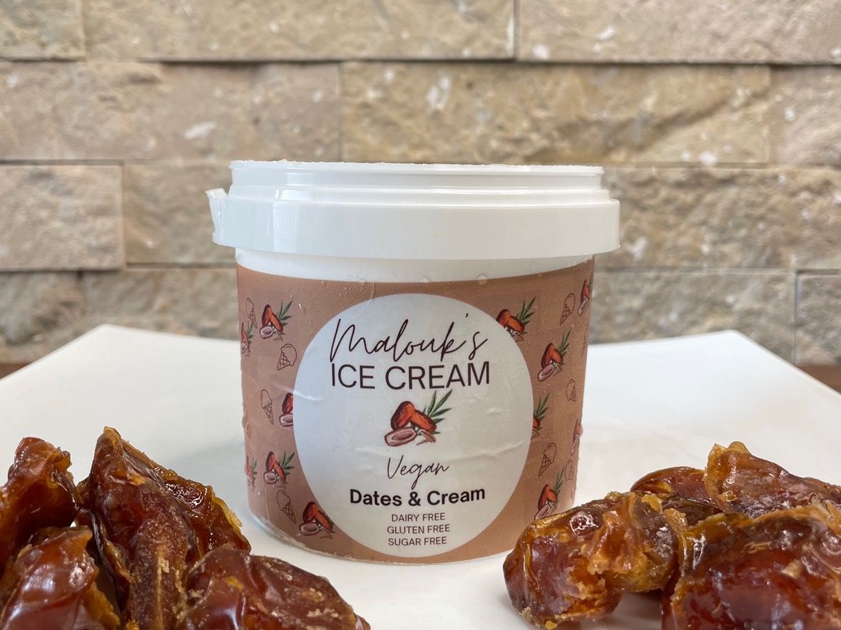 Dates and Cream VEGAN ICE CREAM