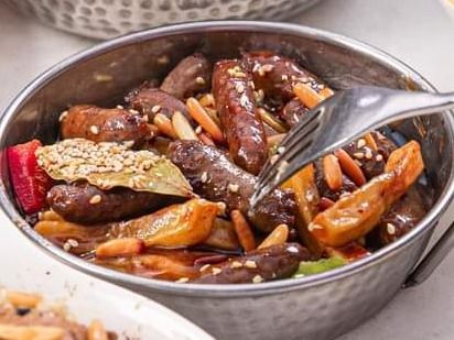 Makanek With Pomegranate Molasses