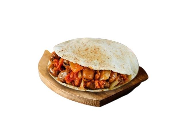 Baladi Foul With Spicy Salsa Sandwich