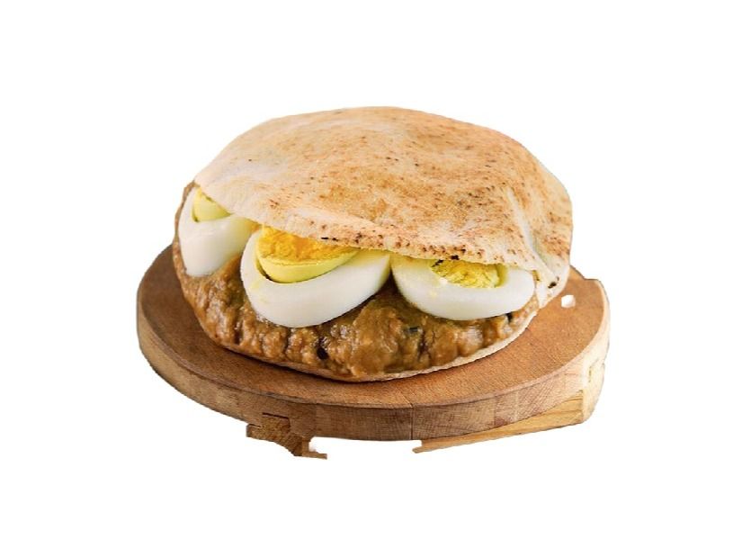 Foul With Boiled Eggs Sandwich