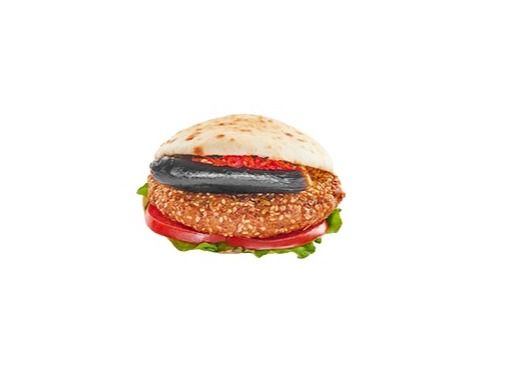 Taamia Sandwich And Eggplant Pieces