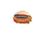 Taamia Sandwich And Eggplant Pieces