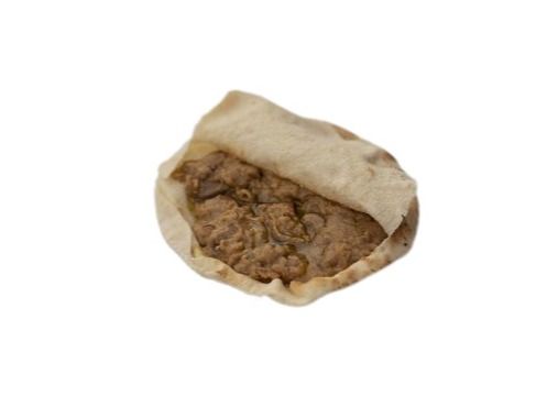Baladi Foul Sandwich With Flaxseed Oil