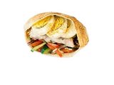 Baladi Tamiaa Sandwicth With Boiled Eggs