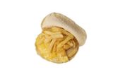 French Fries With Eggs Sandwich