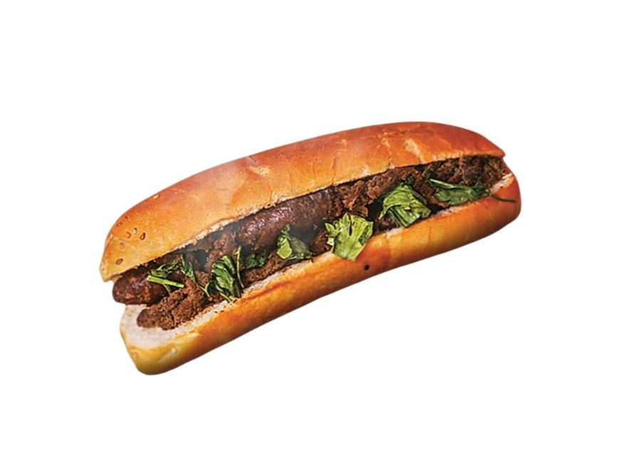 Special Oriental Sausage With Pomegranate Molasses Sandwich