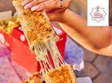 Chicken shawerma with cheese sandwich