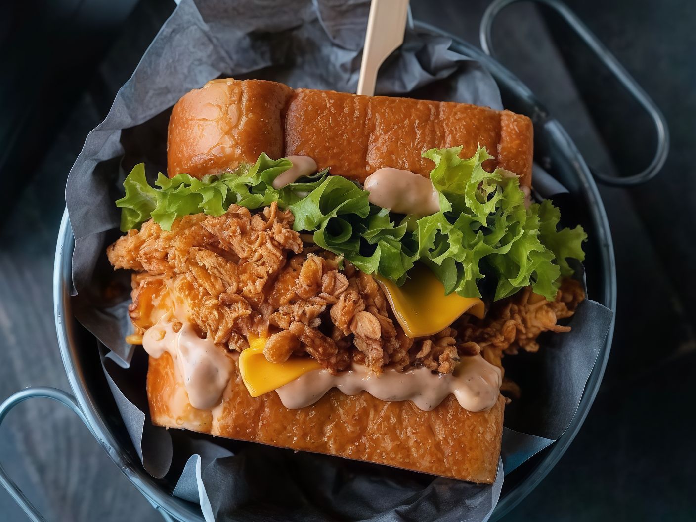 Brioche Buffalo Chicken Meal