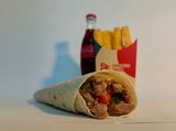 Meat Shawarma Wrap Combo Offer