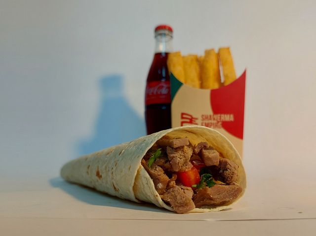 Meat Shawarma Wrap Combo Offer
