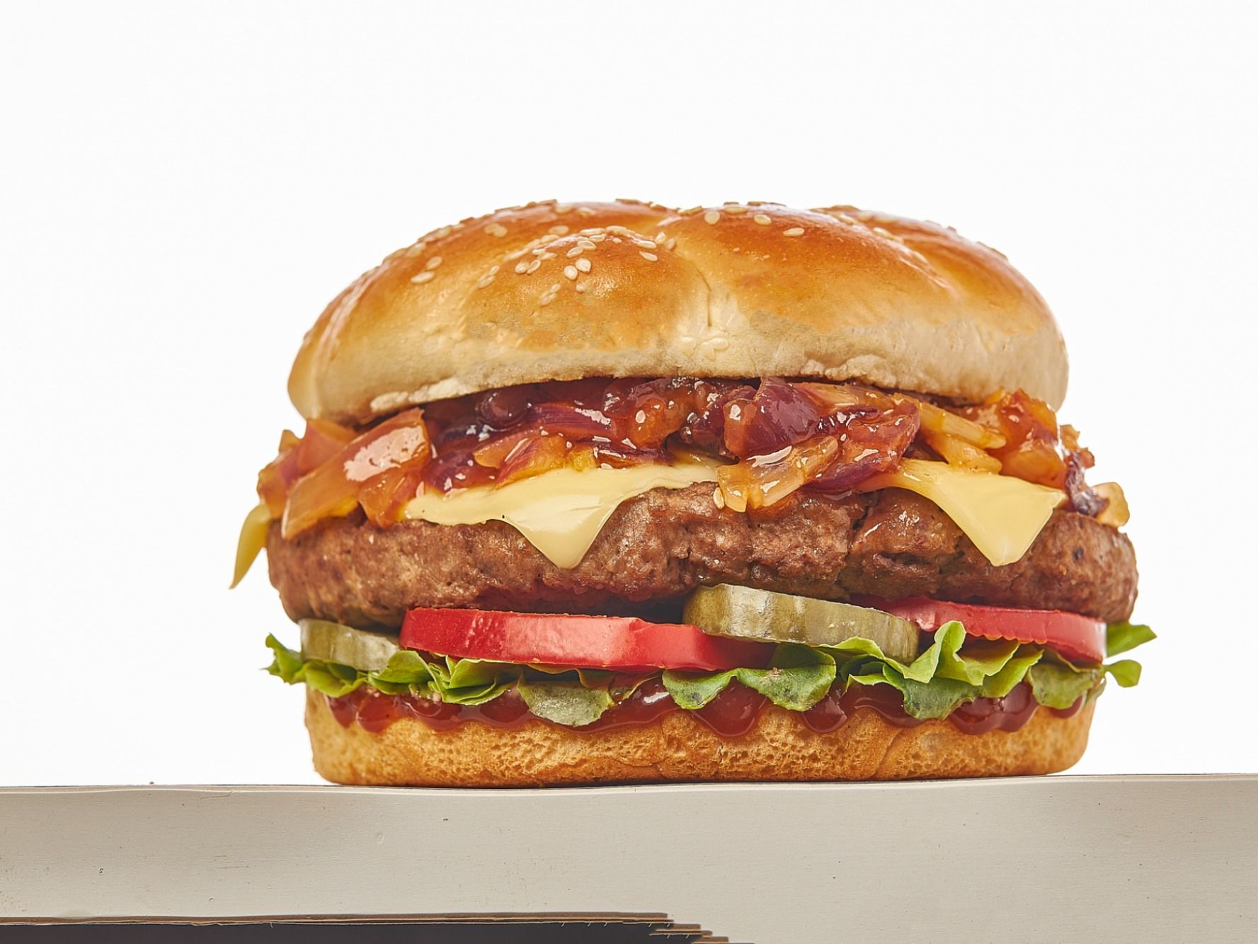 Barbecue Burger Sandwich