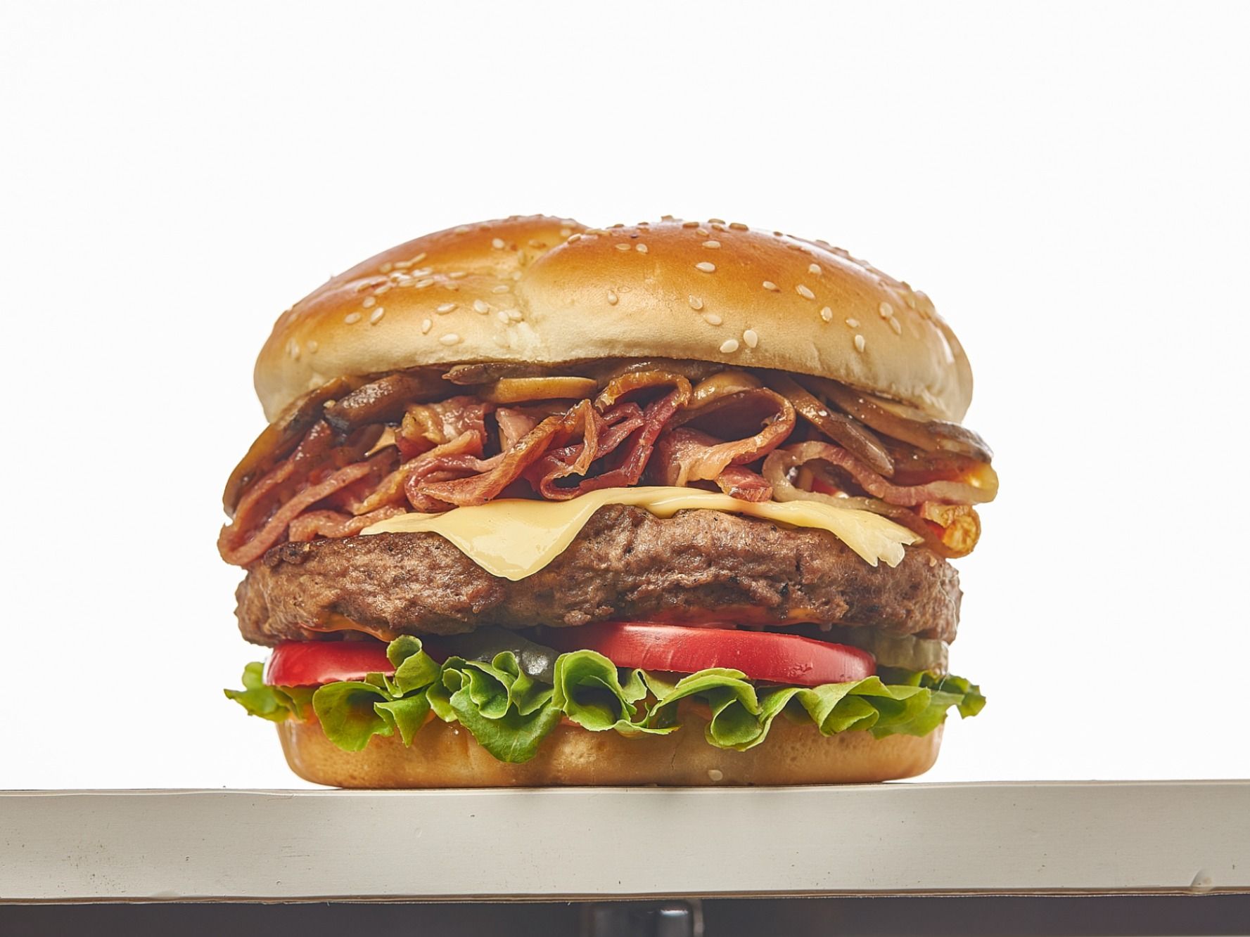 Mushroom Burger Sandwich