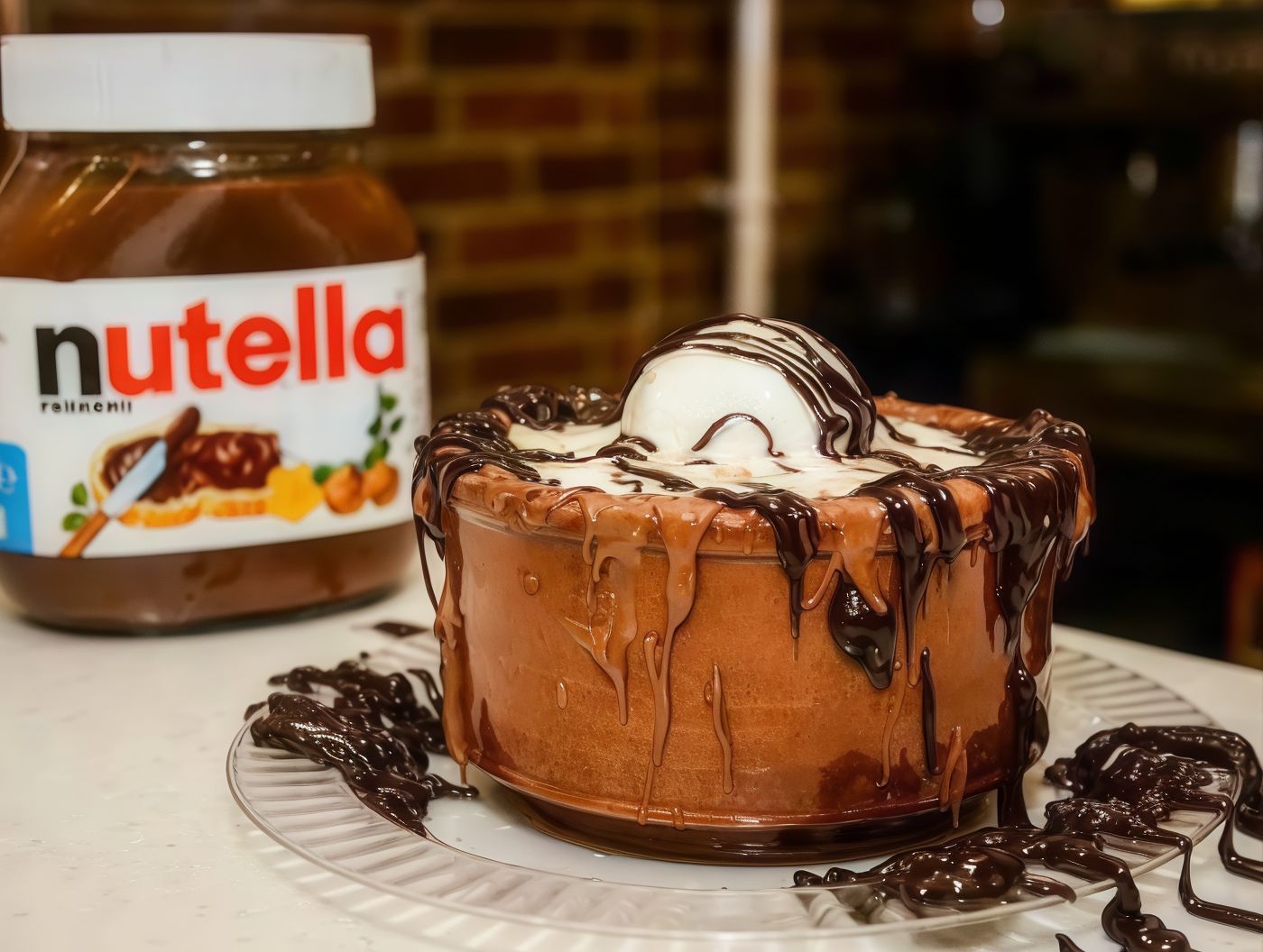 Nutella Casserole With Ice Cream