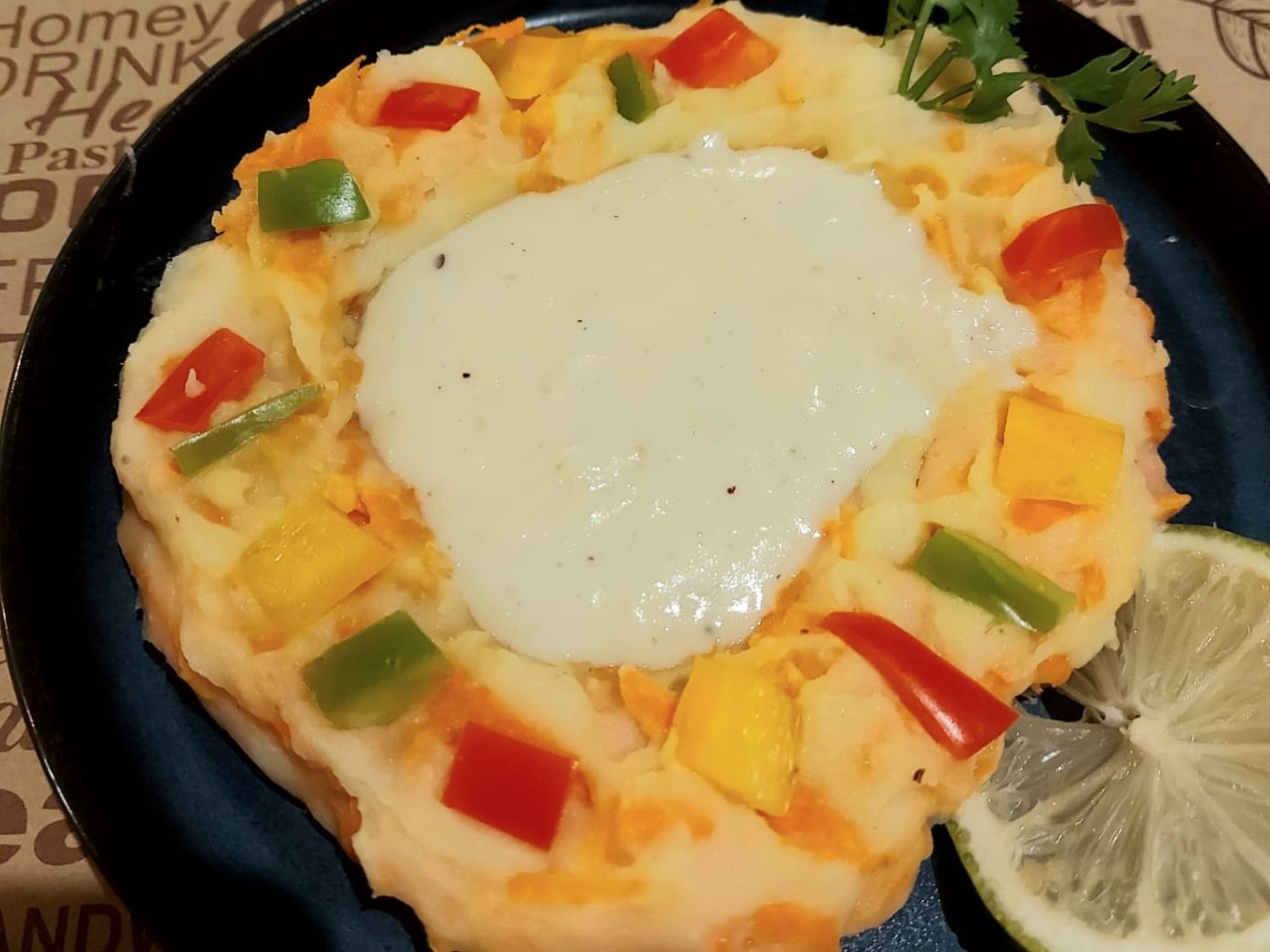 Carrot Mash potato With Lemon Sauce