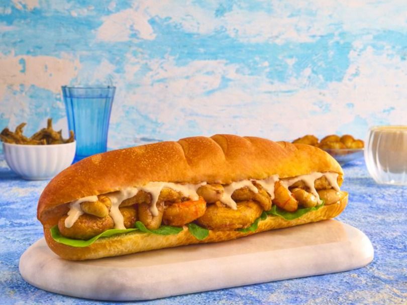 FRIED SQUID sandwich