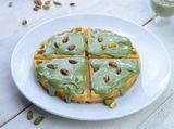Pistachio waffle