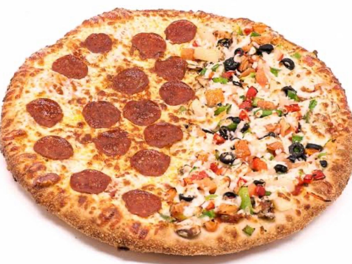 Half And Half Pizza