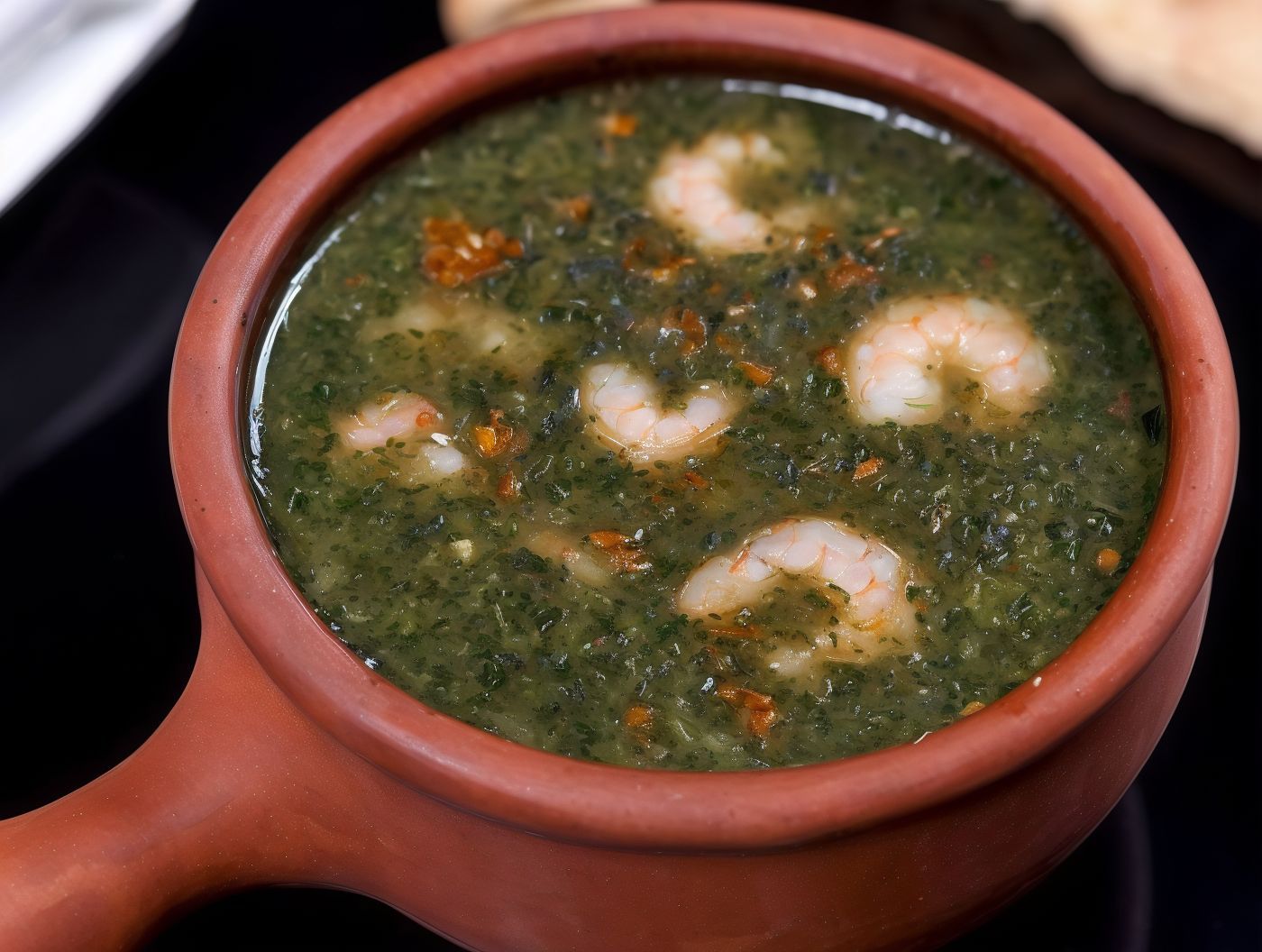 Molokhia With Shrimp