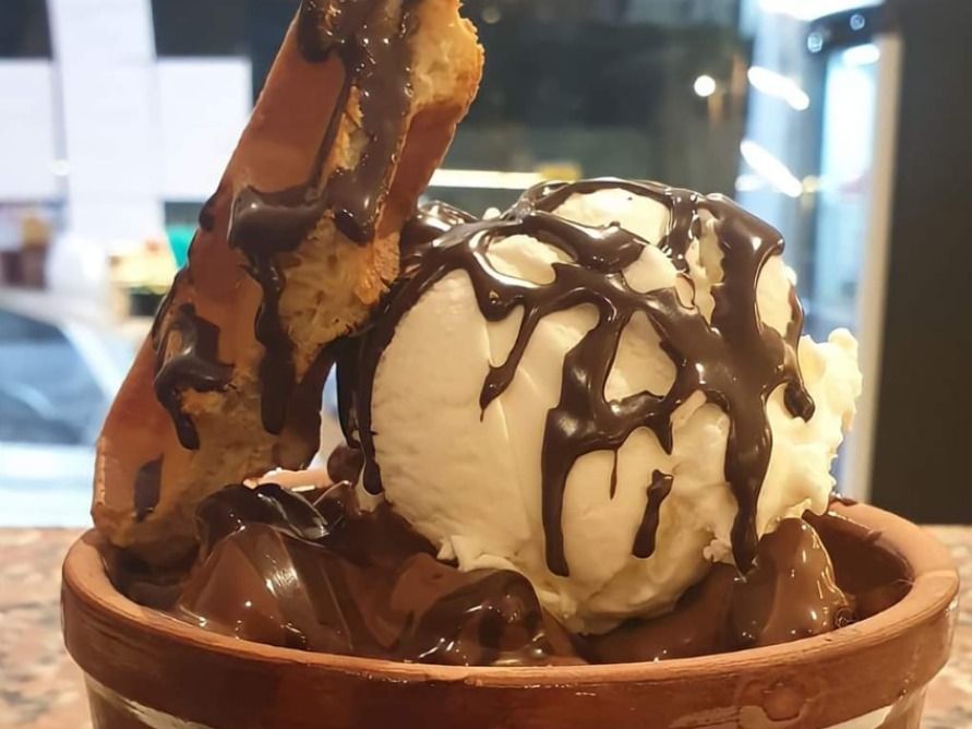 Chocolate Waffle Fatteh Casserole
