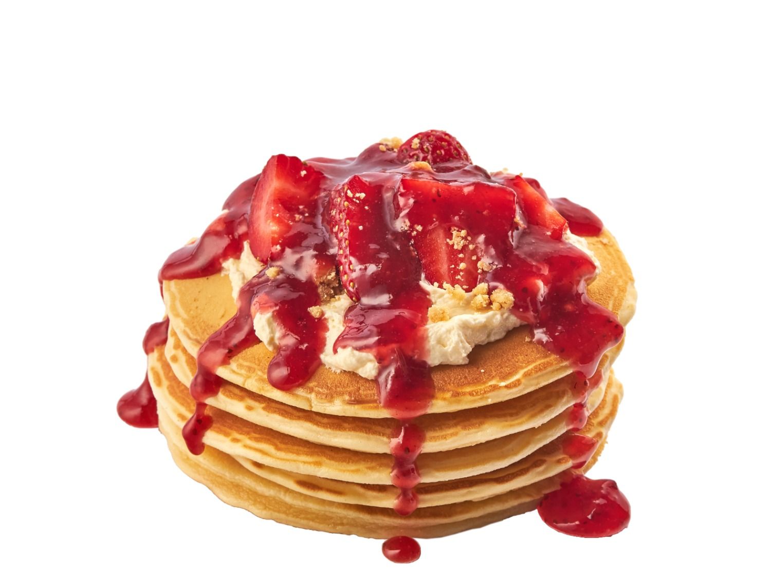 Strawberry And Cream Pancakes
