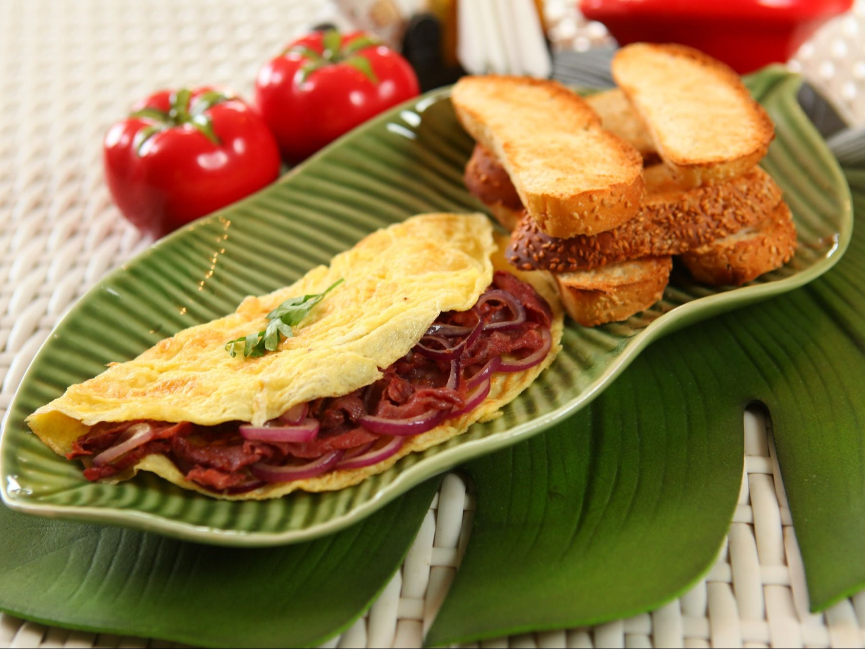 Omelette With Pastrami