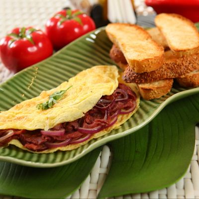Omelette With Pastrami