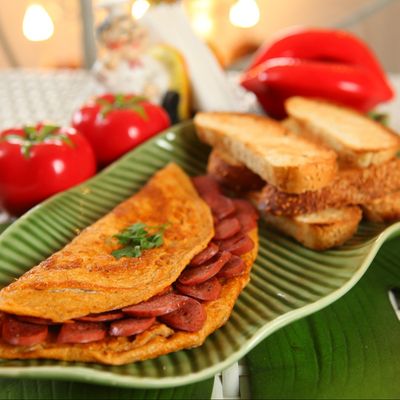 Hot Dog Omelet