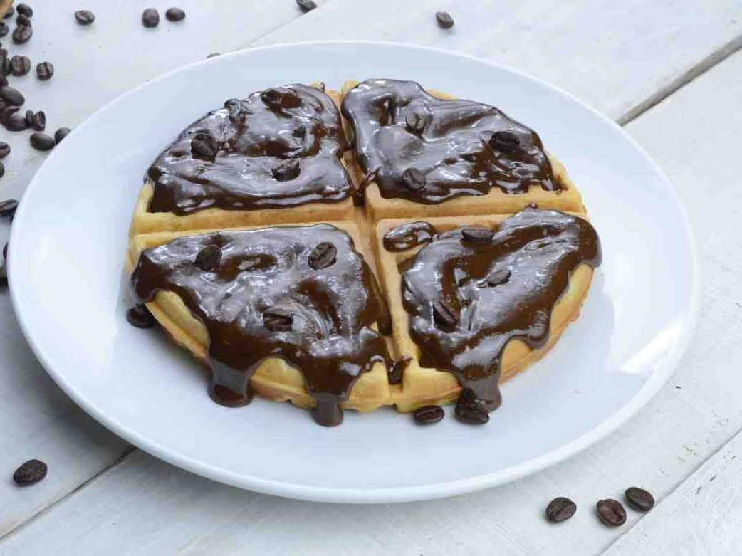 Coffee Sauce Waffle
