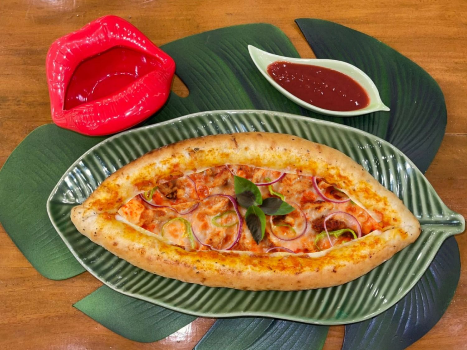 Soy Chicken Pide Turkish