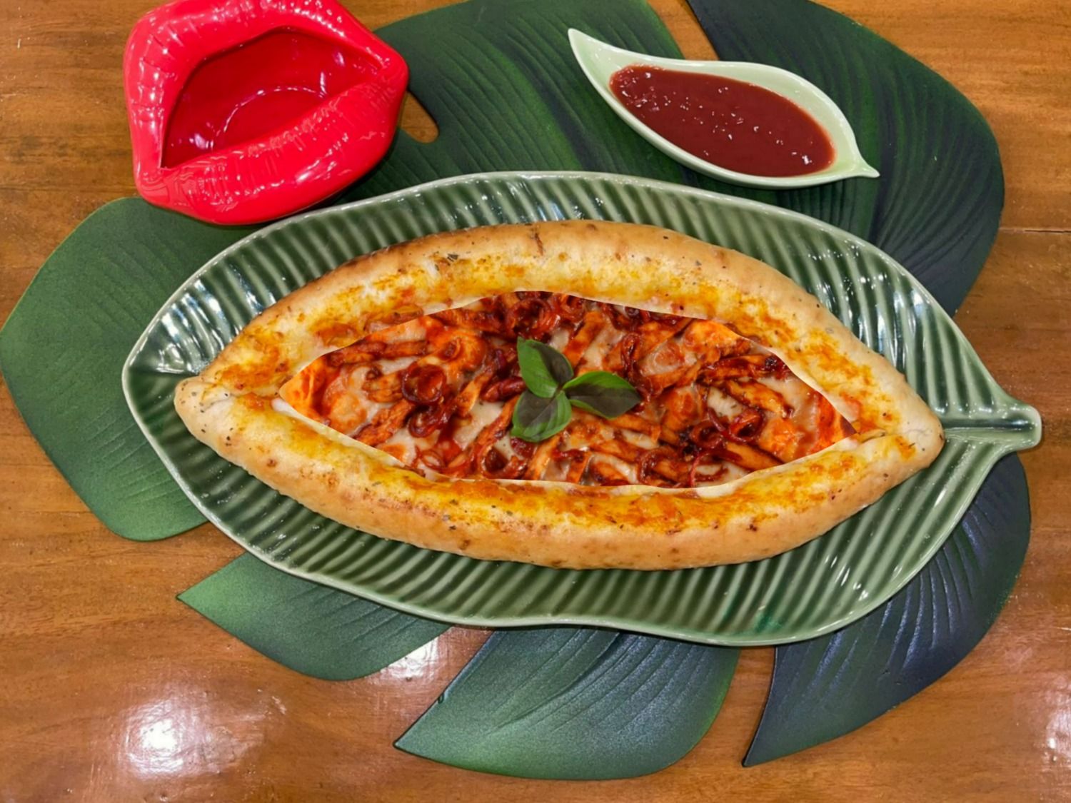 BBQ Chicken Pide Turkish