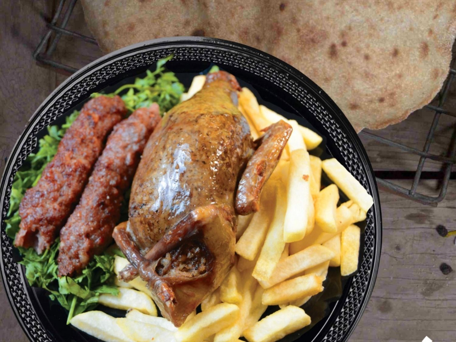 Stuffed Pigeon With Kofta Dish