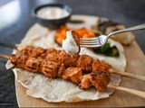 Shish tawook on charcoal meal