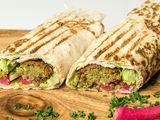 Falafel with chickpeas sandwich