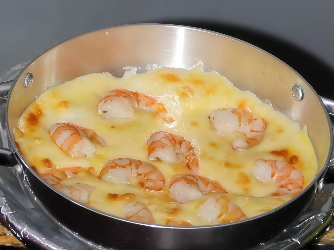 Shrimp With Cheese Pan